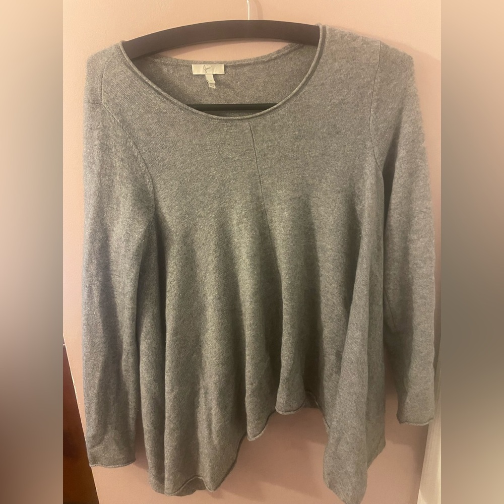 Gray cashmere sweater. Gently worn